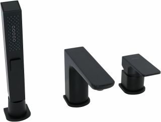 Смеситель на борт ванны Allen Brau Infinity 5.21008-31 Черный матовый